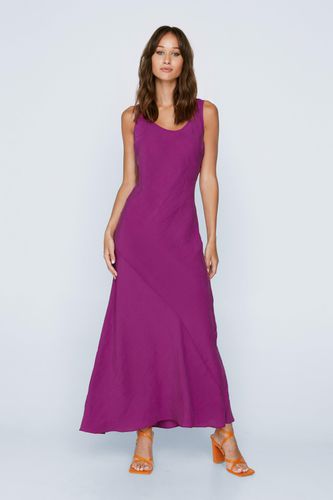 Petite - Dressing Gown Longue En Tissu Premium À Encolure Dégagée - - 34 - Nasty Gal - Modalova