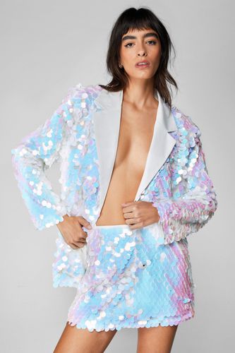 Petite - Mini Jupe À Sequins - 32 - Nasty Gal - Modalova