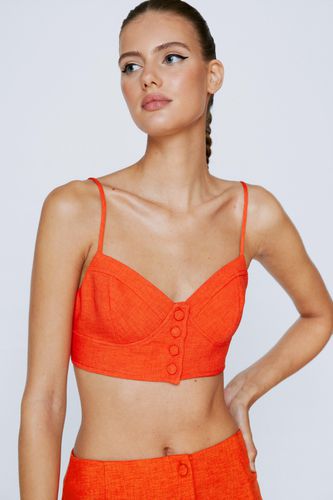 Bralette De Tailleur À Boutonnage Simple - - 34 - Nasty Gal - Modalova