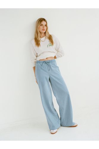 Twill Pull On Stripe Trousers - 32 - Nasty Gal - Modalova