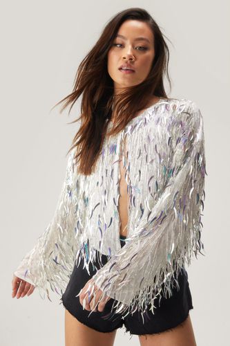 Mixed Sequin Tassel Jacket - 34 - Nasty Gal - Modalova