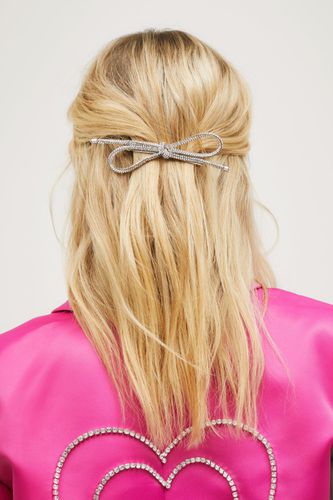 Diamante Bow Hair Clip - - One Size - Nasty Gal - Modalova