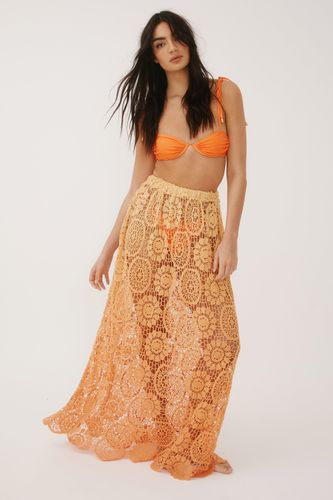 Premium Crochet Ombre Boho Maxi Skirt - M - Nasty Gal - Modalova