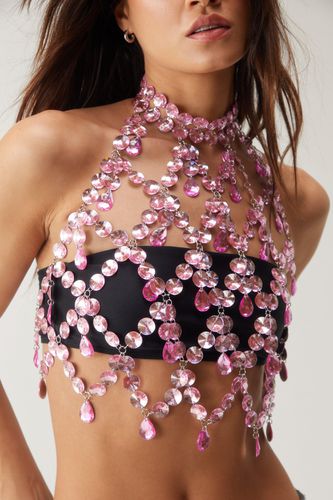 Halter Jewel Crop Top - One Size - Nasty Gal - Modalova