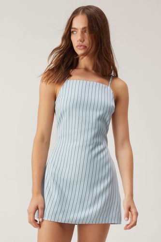 Pinstripe Twill Tailored Strappy Mini Dress - 36 - Nasty Gal - Modalova