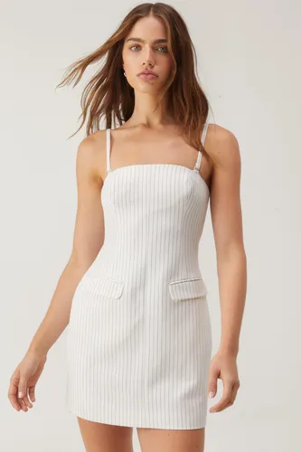 Pinstripe Tailored Pinny Dress - 36 - Nasty Gal - Modalova