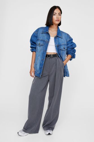 Essentials Double Pleat Straight Leg Trouser - 32 - Nasty Gal - Modalova