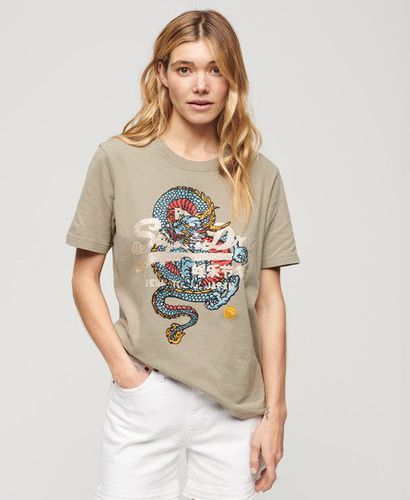 Damen Lässiges Tokyo T-Shirt - Größe: 40 - Superdry - Modalova