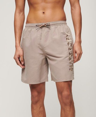 Herren 17-Zoll Premium Badeshorts mit Stickerei - Größe: XL - Xmas deals - Superdry - Modalova