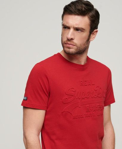 Herren T-Shirt mit Geprägtem Vintage Logo - Größe: S - Superdry - Modalova