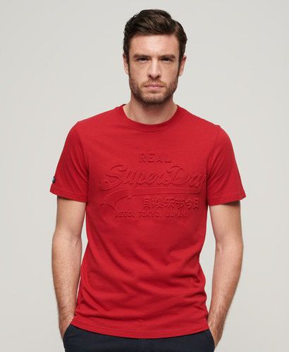 Herren T-Shirt mit Geprägtem Vintage Logo - Größe: S - Superdry - Modalova
