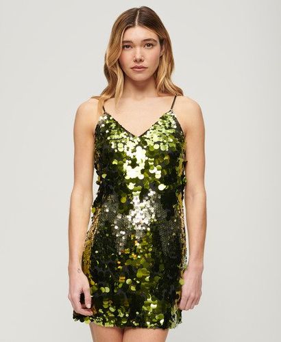 Damen Disco-minikleid mit Pailletten - Größe: 44 - Superdry - Modalova
