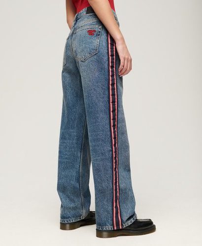 Damen Jeans mit Weitem Bein und Mittlerer Leibhöhe - Größe: 32/32 - Superdry - Modalova