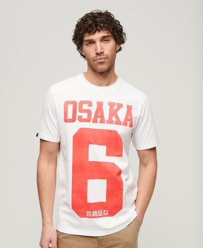 Herren und Osaka T-Shirt mit Grafik Bedruckt, Größe: L - Superdry - Modalova