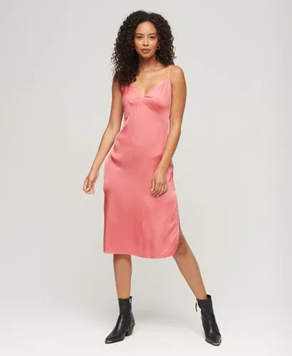 Robe Caraco Mi-longue en Satin Taille: 40 - Superdry - Modalova
