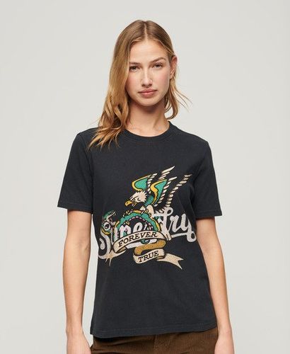 T-shirt à Motif Tatouage Script Taille: 36 - Superdry - Modalova