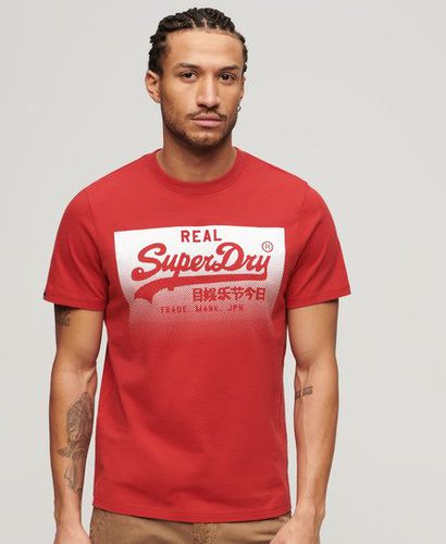 Herren und Vintage Box T-Shirt mit Farbverlauf Logo-Druck, Größe: XL - Größe: XL - Superdry - Modalova