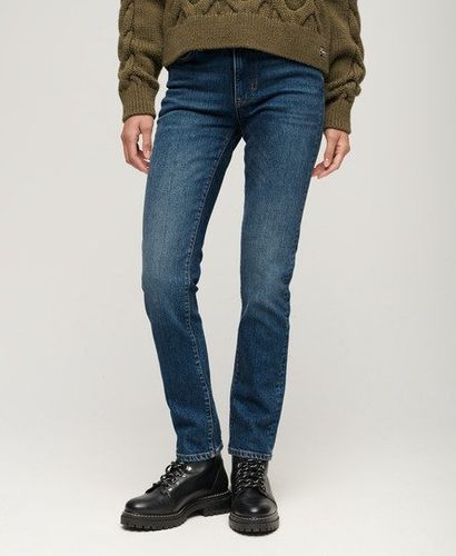 Jean Slim Taille Mi-haute en Coton Biologique Taille: 27/32 - Superdry - Modalova