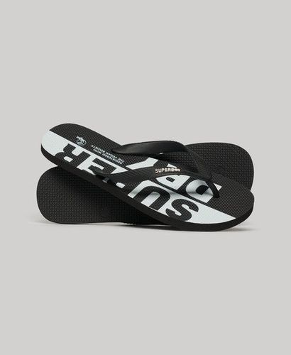 Herren Logo Vegane Flip-Flops, Größe: 8-9 - Superdry - Modalova