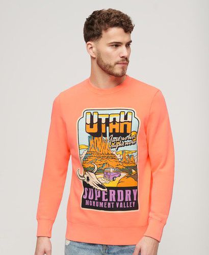 Herren Lässiges Neonfarbenes Travel Sweatshirt - Größe: XL - Superdry - Modalova