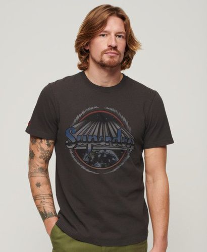 Herren T-Shirt mit Rockband-Grafik - Größe: S - Superdry - Modalova