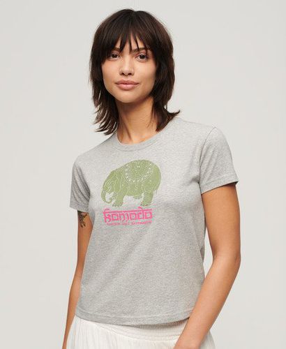 Damen x Komodo Hathi T-Shirt - Größe: 40 - Superdry - Modalova