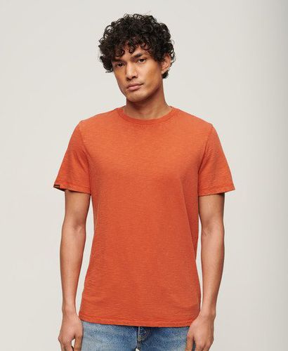 Herren Kurzärmeliges T-Shirt aus Flammgarn mit Rundhalsausschnitt - Größe: L - Xmas deals - Superdry - Modalova