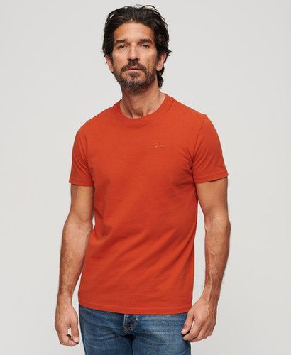 Herren Essential T-Shirt aus Bio-Baumwolle mit Micro-Logo - Größe: S - Superdry - Modalova