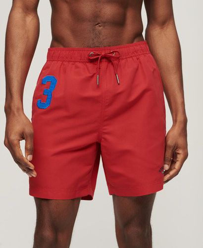 Herren Gestickt 17" Polo-Badeshorts Aus Recyceltem Material, , Größe: M - Xmas deals - Superdry - Modalova