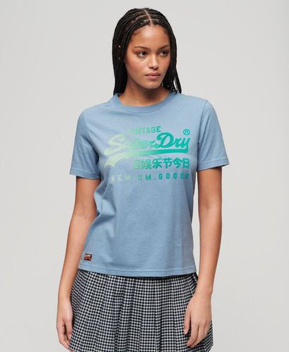Damen Lässiges T-Shirt mit Farblich Abgestimmter Grafik - Größe: 36 - Superdry - Modalova