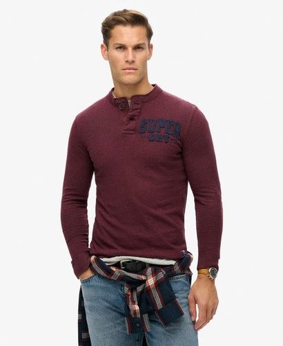 Haut à col Tunisien et Manches Longues Vintage Athletic Taille: L - Superdry - Modalova