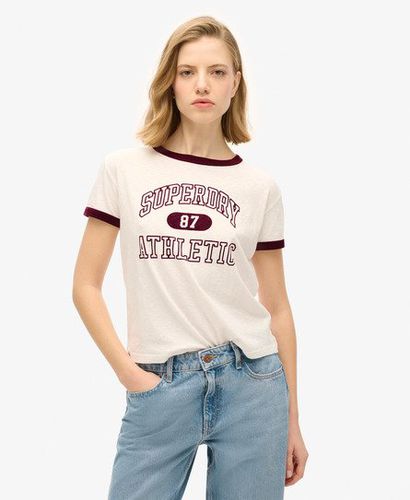 Damen Figurbetontes Athletic Essentials Ringer-T-Shirt - Größe: 40 - Superdry - Modalova