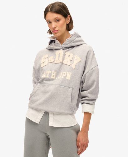 Damen Übergroßes Athletic Essentials Hoodie mit Applikation - Größe: 38 - Superdry - Modalova