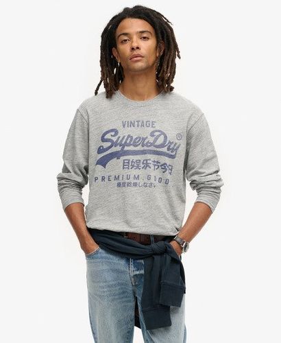 Herren Langärmeliges Oberteil mit Klassischer Grafik - Größe: Xxl - Superdry - Modalova