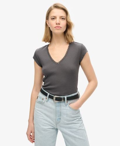Haut à col V Avec Liseré en Dentelle Athletic Essentials Taille: 34-36 - Superdry - Modalova