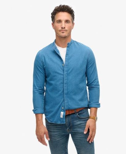 The Merchant Store - Chemise à col Tunisien Indigo Taille: XL - Superdry - Modalova