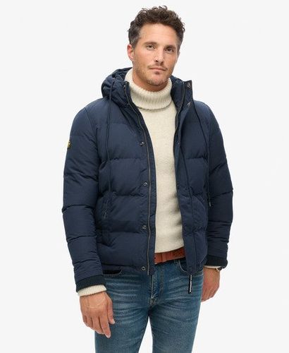 Herren Kurze Everest Steppjacke mit Kapuze - Größe: L - Superdry - Modalova