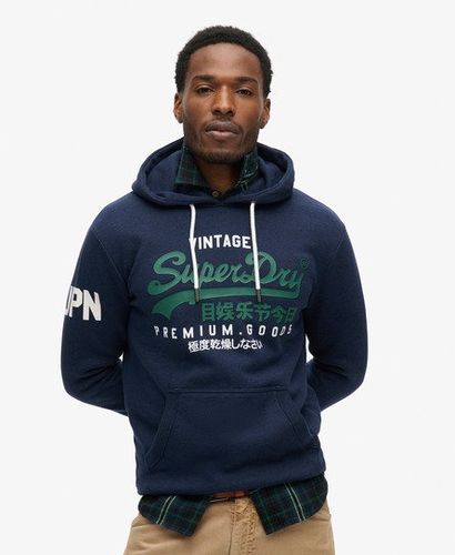 Herren Vintage Logo Hoodie aus Bio-Baumwolle - Größe: S - Superdry - Modalova