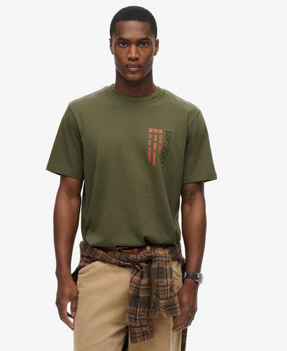 Herren Locker Geschnittenes Utility Sport T-Shirt mit Logo - Größe: S - Superdry - Modalova