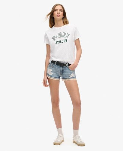 Damen Spitzenbesatz Hot Jeansshorts, , Größe: 34 - Superdry - Modalova