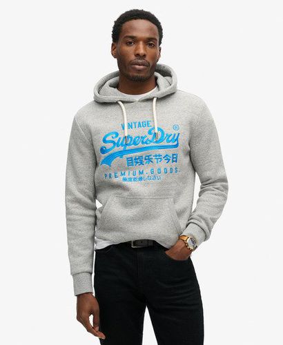 Herren Neon Hoodie mit Grafikprint - Größe: M - Superdry - Modalova