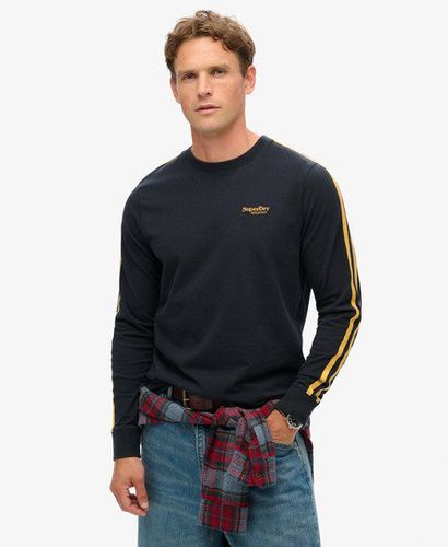 Herren Essential Langarmoberteil mit Logo im Retro-Stil - Größe: XL - Superdry - Modalova