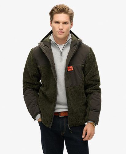 Herren Expedition Hybrid Hoodie mit Teddyfell - Größe: XL - Superdry - Modalova