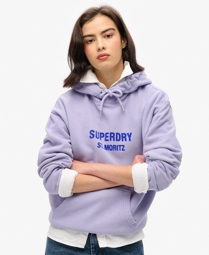 Damen Locker Geschnittenes Sport Luxe Hoodie - Größe: 40 - Superdry - Modalova