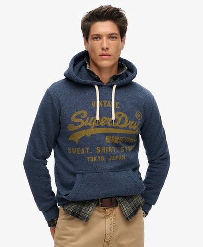 Herren Klassisches Vintage Hoodie mit Grafiklogo - Größe: L - Superdry - Modalova