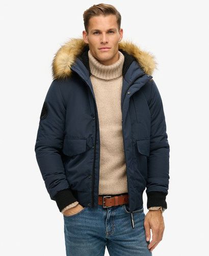 Herren Everest Bomber-Steppjacke mit Kapuze - Größe: L - Superdry - Modalova