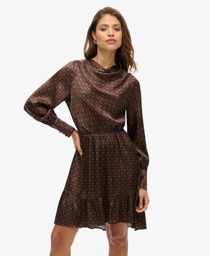 Damen Jacquard-Minikleid mit Wasserfallausschnitt - Größe: 40 - Superdry - Modalova