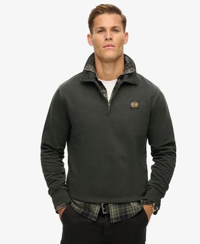 Herren Oberteil mit Halblangem Reißverschluss und Kontrastnaht - Größe: XL - Superdry - Modalova