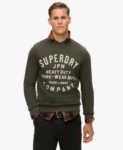 Herren Machined Goods Workwear Sweatshirt mit Rundhalsausschnitt - Größe: S - Superdry - Modalova