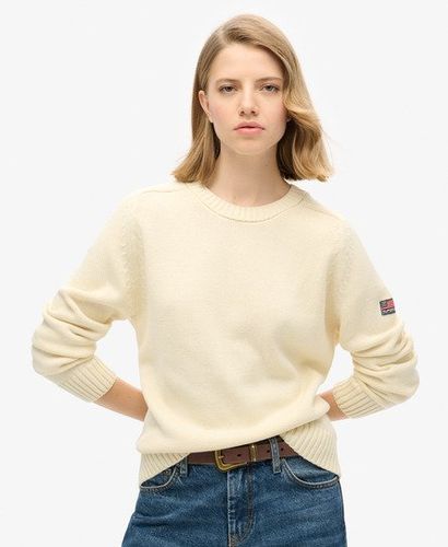 Damen Lässiges Strick-Sweatshirt mit Rundhalsausschnitt, Größe: 36 - Superdry - Modalova